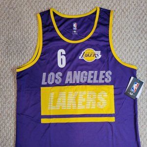 Los Angeles Lakers NBA Basketball LeBron James #6 Jersey Purple Size XL NEW